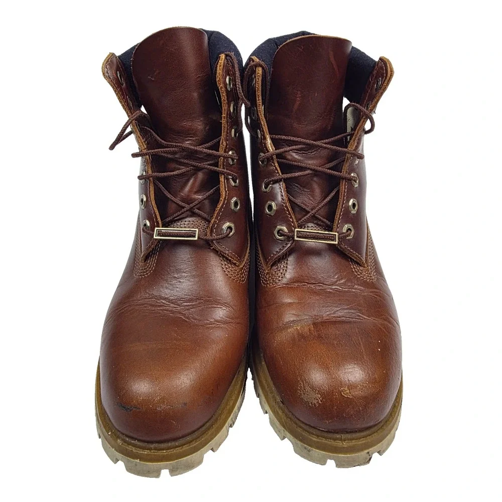 Timberland Hainsworth Premium Leather Brown Boots - Mens 10.5W